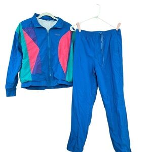 Dolfin Vintage 90’s Women's Multicolor Windbreaker Tracksuit Size US Small